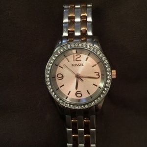 Women's two toned Fossil Watch
